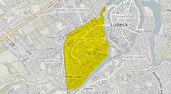 Immobilienpreisekarte Lübeck St. Lorenz Süd
